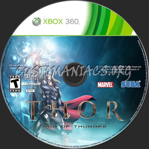 Thor - God of Thunder dvd label