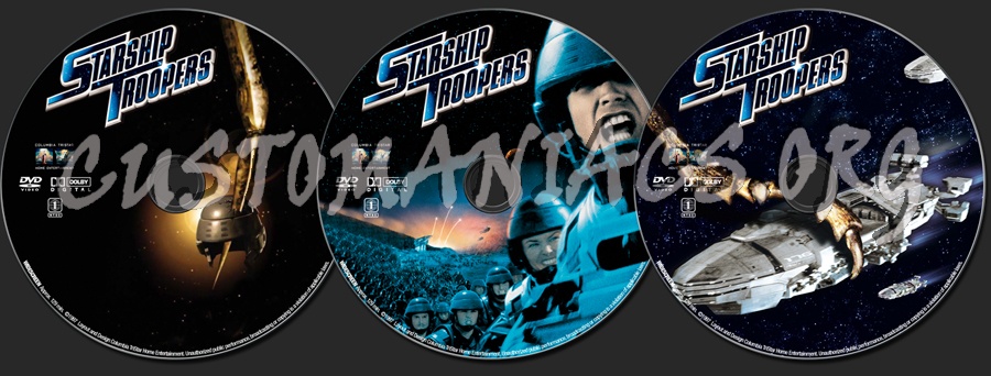 Starship Troopers dvd label