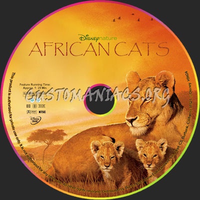 African Cats dvd label