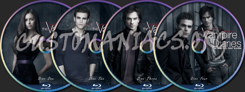 The Vampire Diaries Season One blu-ray label