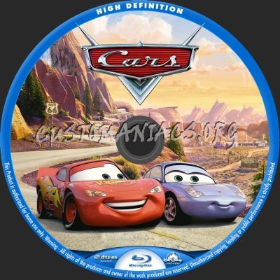 Cars blu-ray label