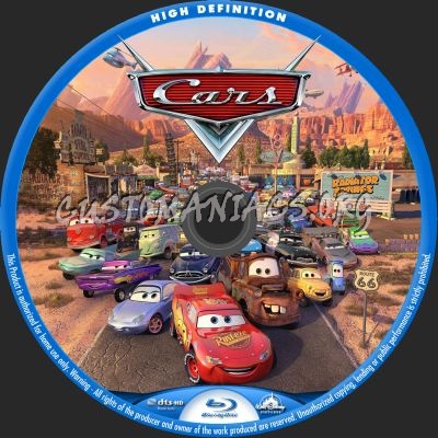 Cars blu-ray label