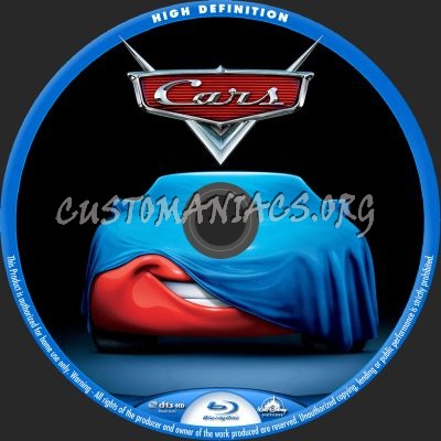 Cars blu-ray label