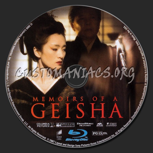 Memoirs of a Geisha blu-ray label