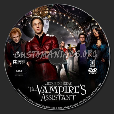 The Vampire's Assistant dvd label
