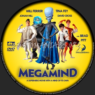 Megamind dvd label