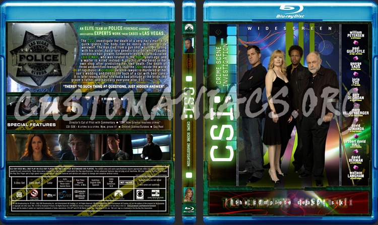 CSI Las Vegas - Season 6 blu-ray cover