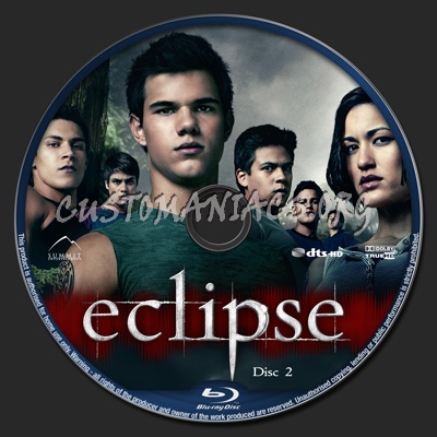 Twilight: Eclipse blu-ray label