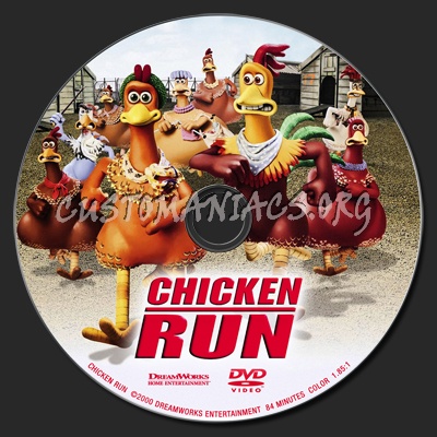 Chicken Run dvd label