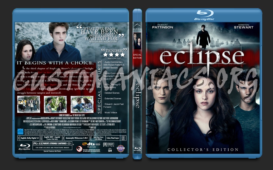 Twilight: Eclipse blu-ray cover