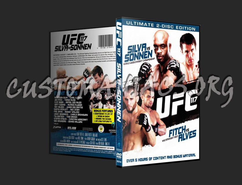 UFC 117 Silva vs. Sonnen dvd cover
