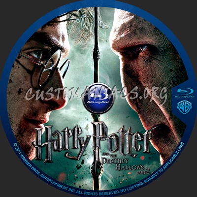 Harry Potter and the Deathly Hallows Part 2 blu-ray label