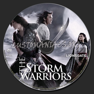 The Storm Warriors dvd label