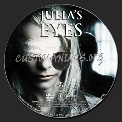 Julia's Eyes dvd label