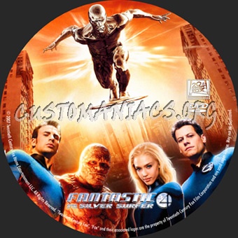 Fantastic Four Rise Of The Silver Surfer dvd label