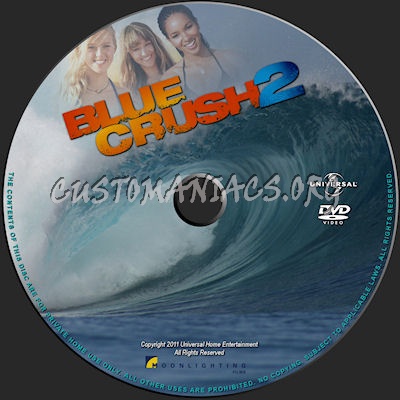 Blue Crush 2 dvd label