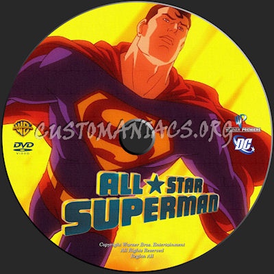 All Star Superman dvd label