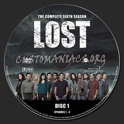 Lost Season 6 dvd label