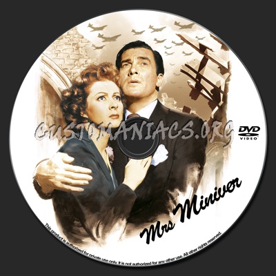 Mrs Miniver dvd label