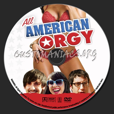 All American Orgy dvd label
