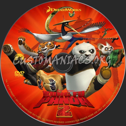 Kung Fu Panda 2 dvd label