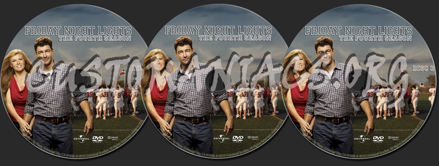 Friday Night Lights The Fourth Season dvd label