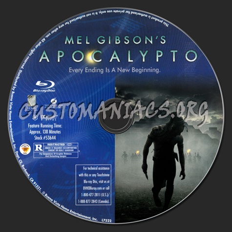 Apocalypto blu-ray label