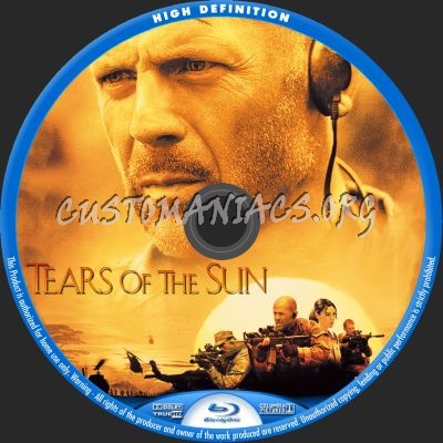 Tears Of The Sun blu-ray label