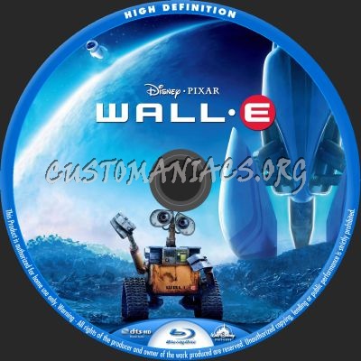 Wall-E blu-ray label