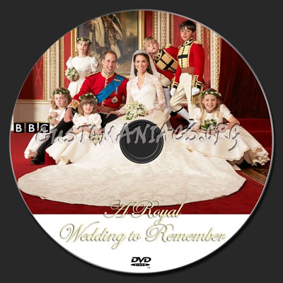 Royal Wedding Prince William and Kate Middleton dvd label