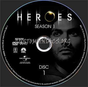 Heroes - Season 1 dvd label