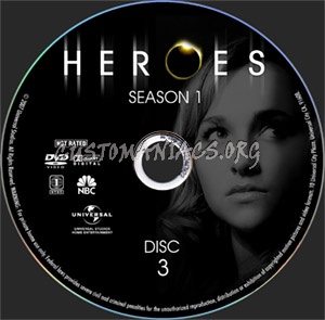 Heroes - Season 1 dvd label