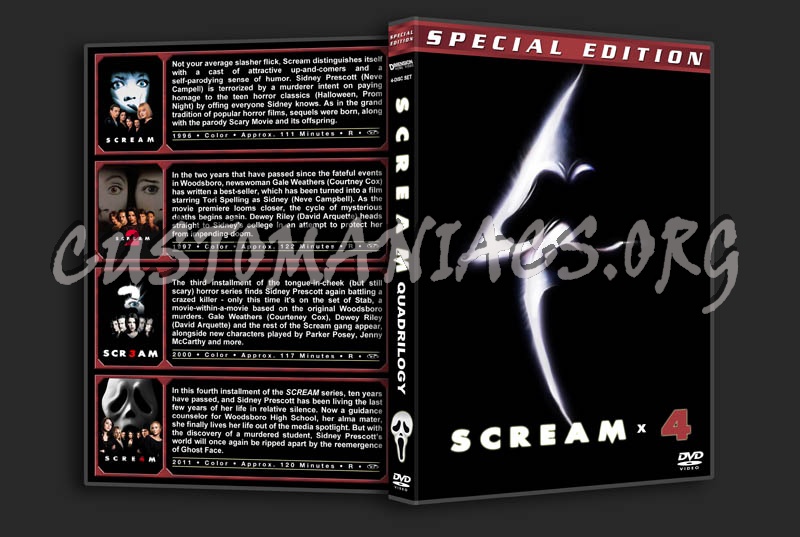 Scream Quadrilogy dvd cover