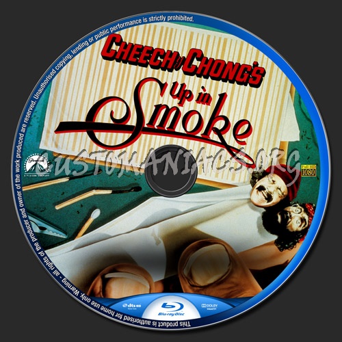 Cheech & Chong: Up in Smoke blu-ray label