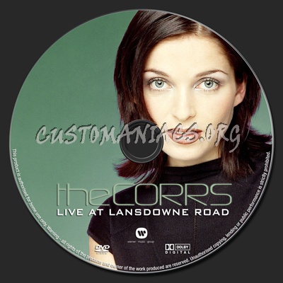 The Corrs | Live at Lansdowne Road dvd label