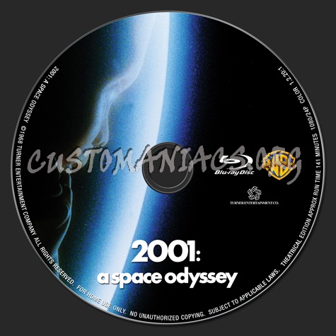 2001: A Space Odyssey blu-ray label