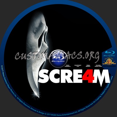 Scream 4 blu-ray label