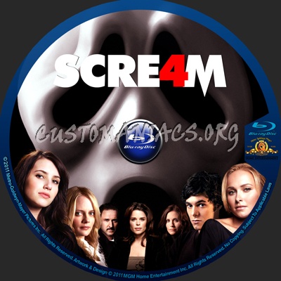 Scream 4 blu-ray label