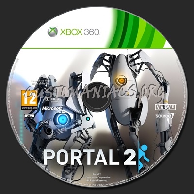 Portal 2 dvd label