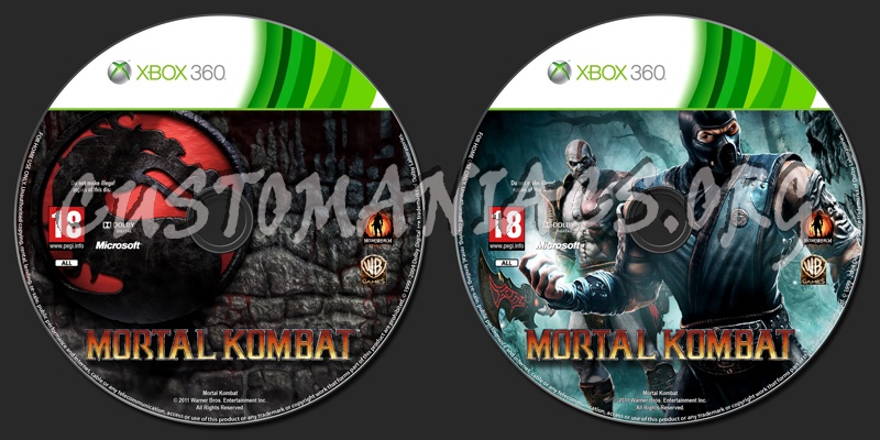 Mortal Kombat dvd label