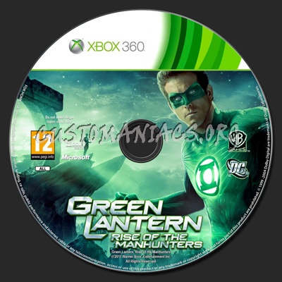 Green Lantern: Rise of the Manhunters dvd label
