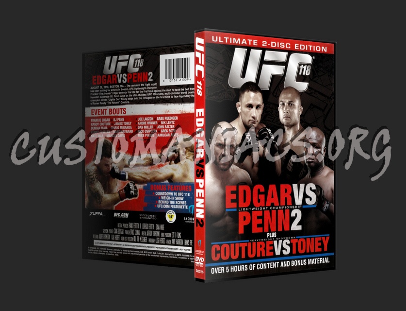 UFC 118 Edgar vs. Penn 2 dvd cover