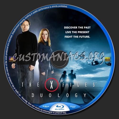 The X-Files Duology blu-ray label