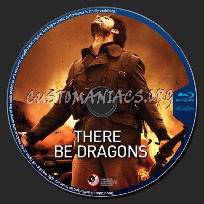 There Be Dragons blu-ray label