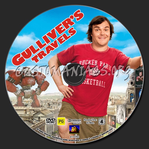 Gulliver's Travels dvd label