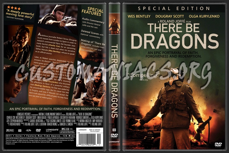 There Be Dragons dvd cover