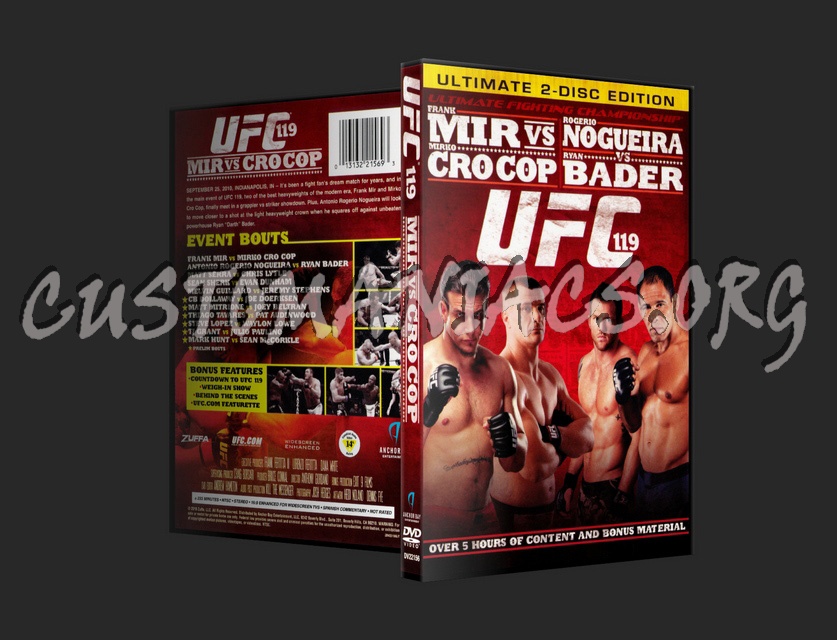 UFC 119 Mir vs. Cro Cop dvd cover