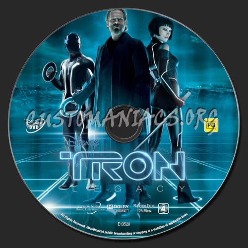 Tron Legacy dvd label
