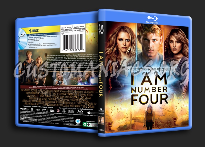 I Am Number Four blu-ray cover