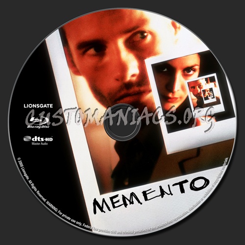 Memento blu-ray label